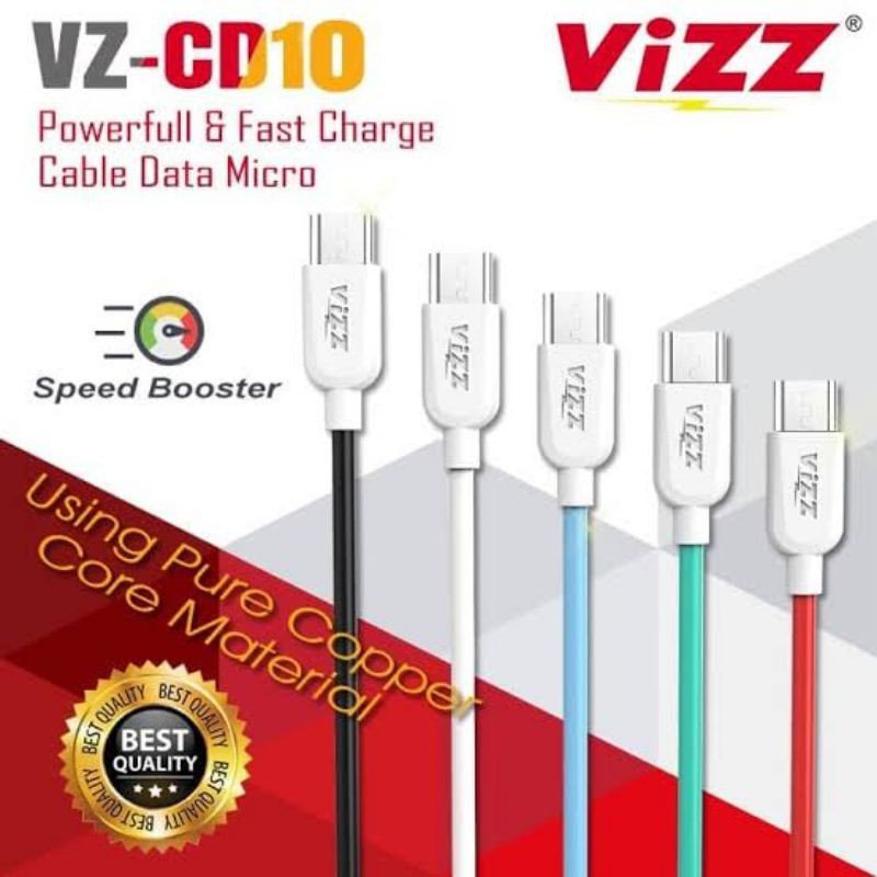 Kabel Data Vizz CD10 Micro 2.4A Fast Charge / Fast Charging 100CM