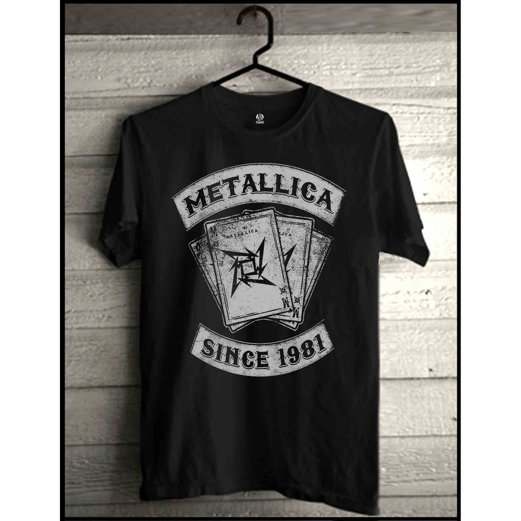  Kaos  Band Metallica Clothing Original  Baju Distro  Shopee  