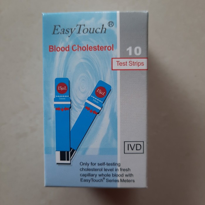 Strip Cholesterol Easy Touch Strip Kolesterol Alat Cek Colesterol Refill Strip Cholesterol EasyTouch