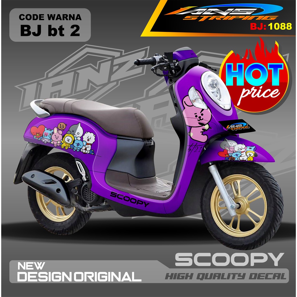 DECAL STIKER HONDA SCOOPY FULL BODY / STICKER SCOOPY ANIME MODEL TERBARU / STICKER ALL SCOOPY 2020 2021 2022