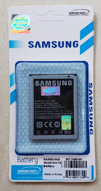 Baterai Battery Batre Original Samsung Galaxy Note 1 N7000 i9220