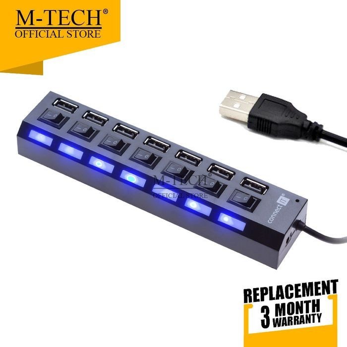 USB Hub 7 Port ON-OFF USB 2.0