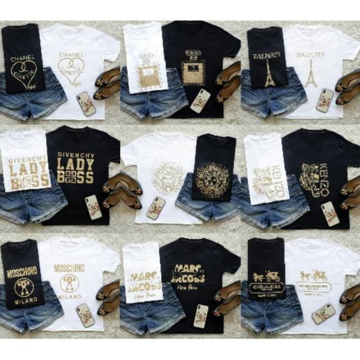 Baju Branded Wanita /Atasan Baju Wanita Polos Yang Original & Murah - Hitam, L