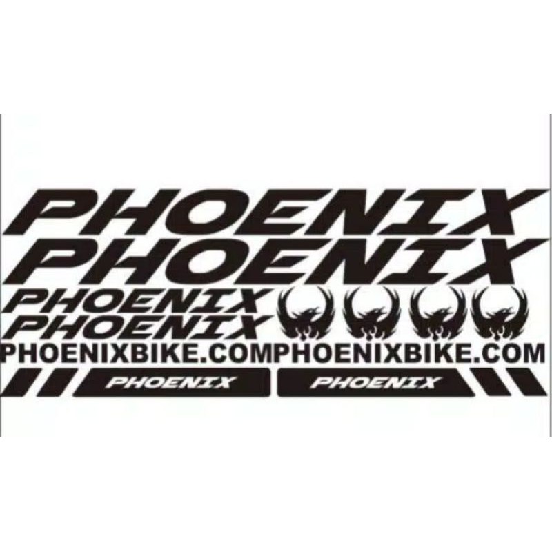 Cutting Sticker Sepeda PHOENIX