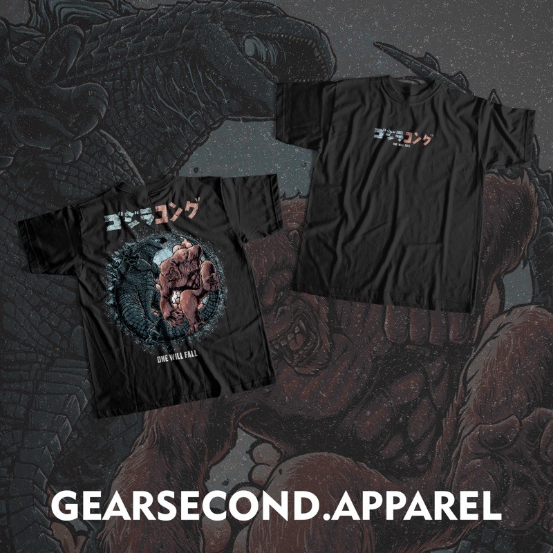 kaos godzilla vs kong @gearsecond.apparel