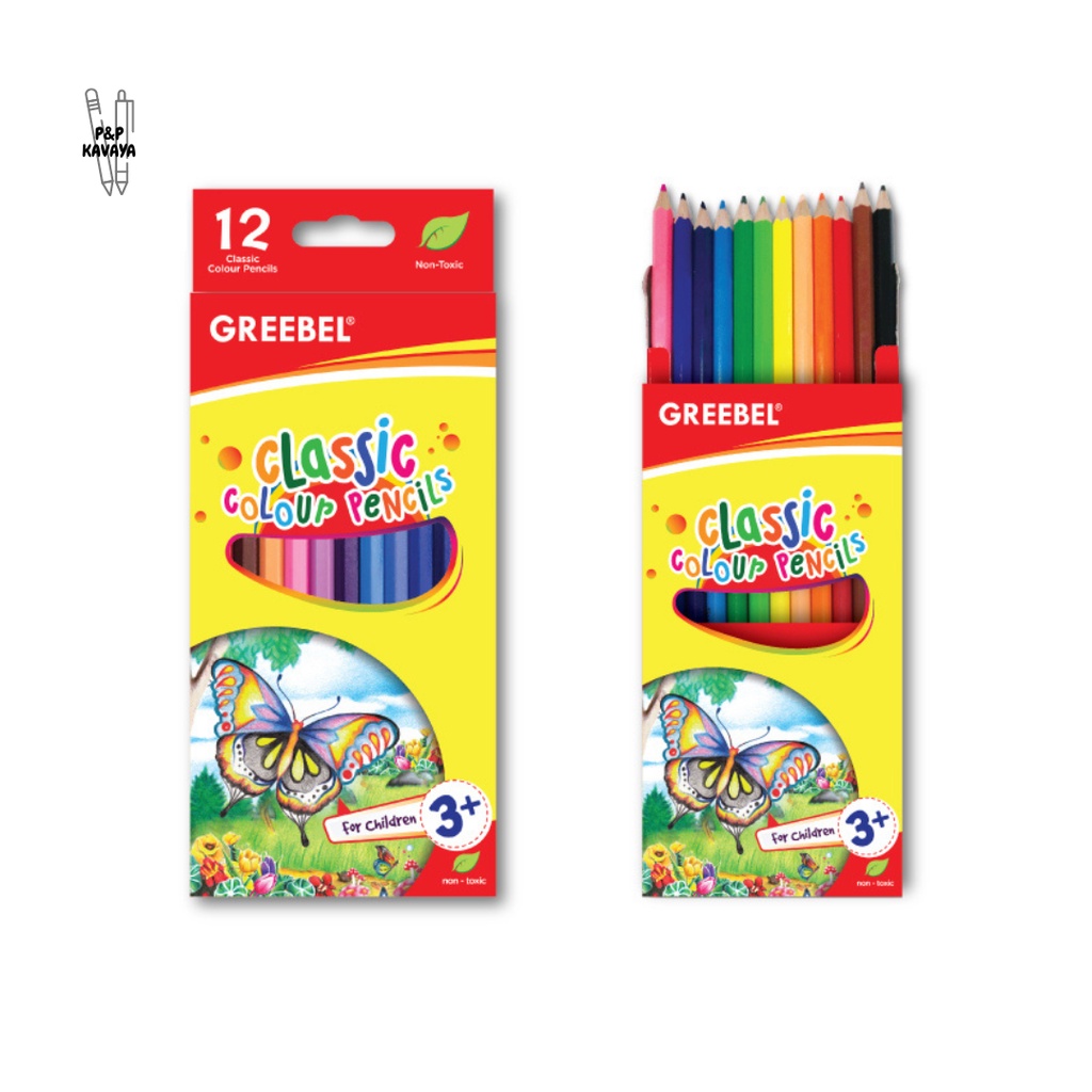 

Pensil 12 Warna Half Classic/Panjang Greebel 7012