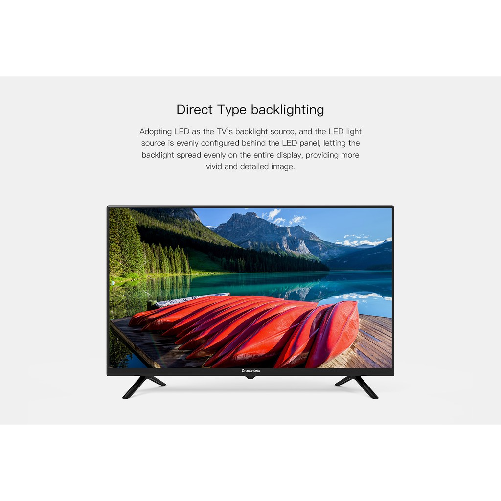 Changhong 24 inch LED TV HD TV HDMI-USB Movie-L24G5W-Garansi Resmi 3 Tahun.