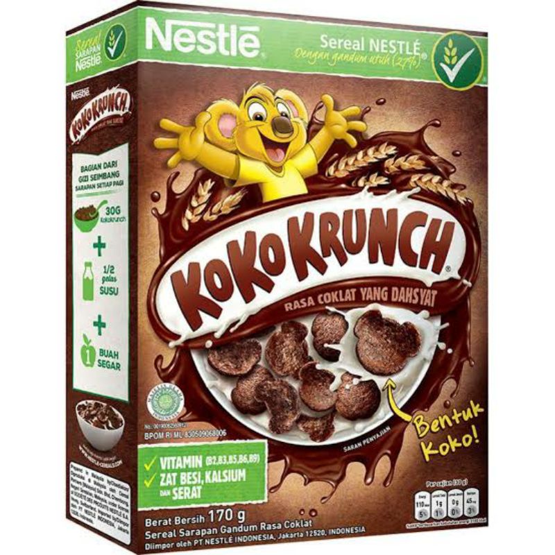 

Nestle Cereal Kokokrunch cokelat 170 gr