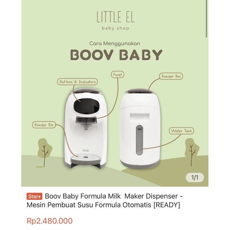 [LIKE NEW] Boov Baby Formula Milk  Maker Dispenser Mesin Pembuat Susu Formula Preloved boovbaby