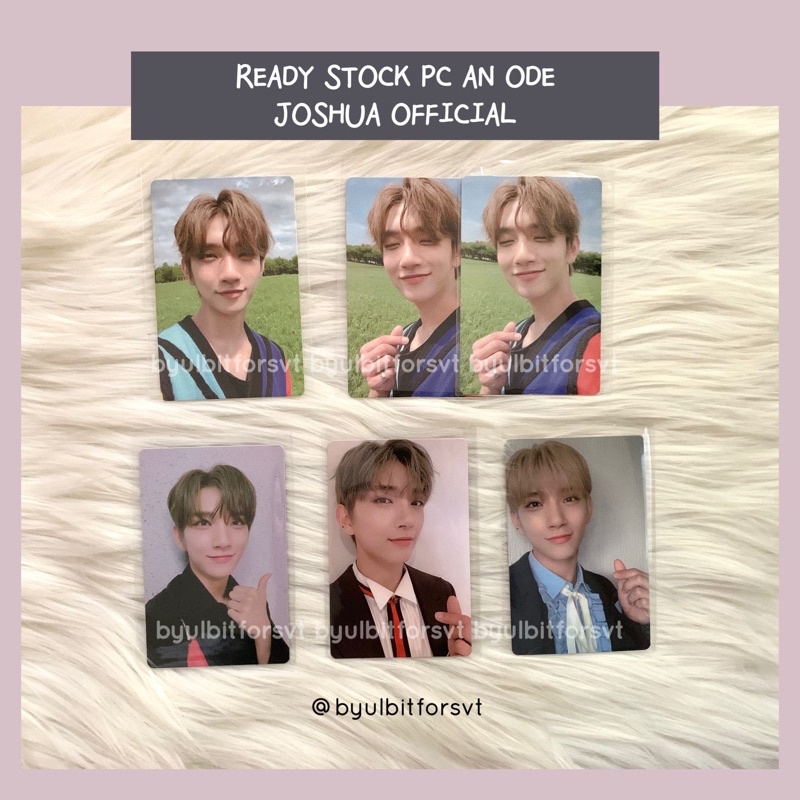 [ READY STOCK ] PHOTOCARD / PC SEVENTEEN AN ODE JOSHUA OFFICIAL HOPE / THE POET / TRUTH