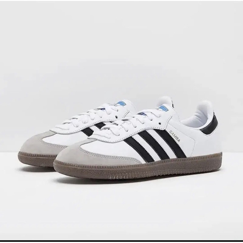 Adidas Original Samba OG White Black Leather Suede