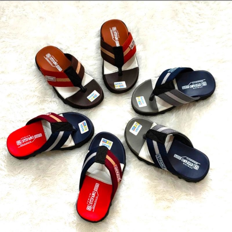 sandal anak murah Stifano japit 2 warna terbaru trendy keren