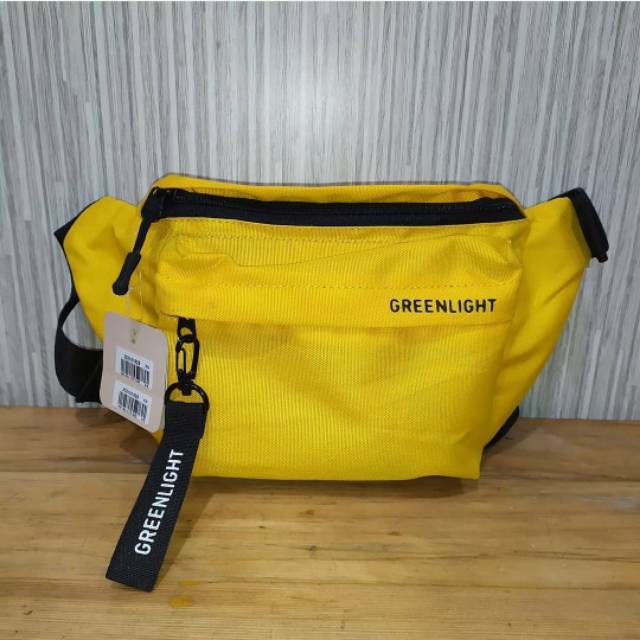 Tas waistbag cewek Greenlight Terbaru Original / kuning, pink, hitam