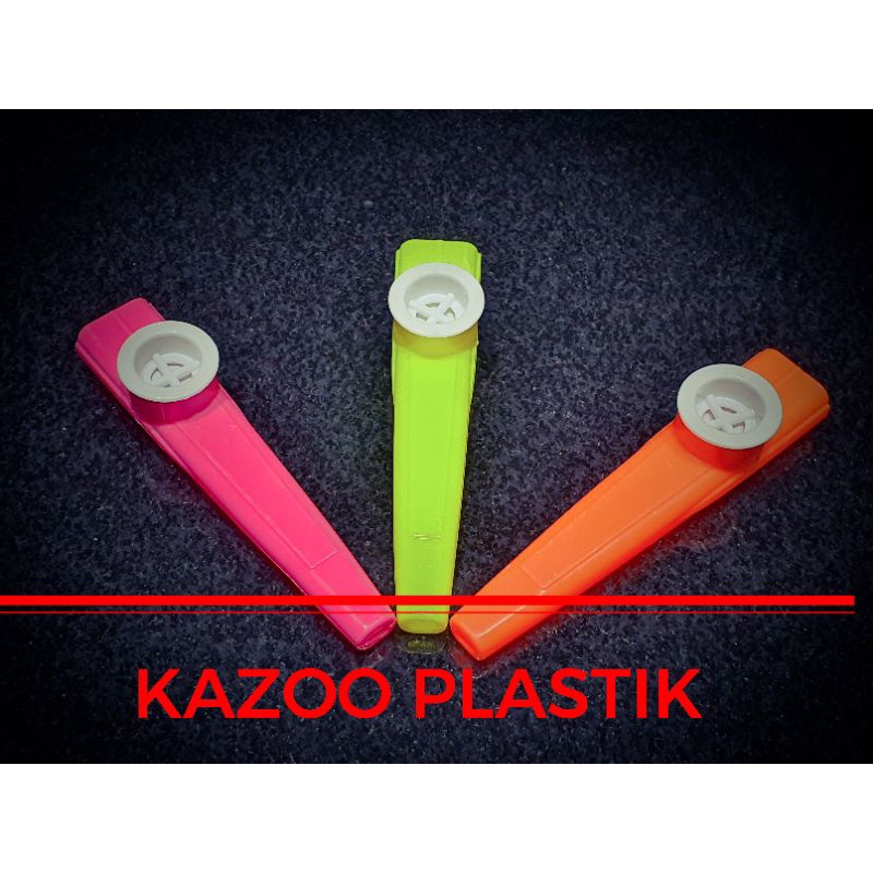 KAZOO ALAT MUSIK TIUP bahan metal dan plastik