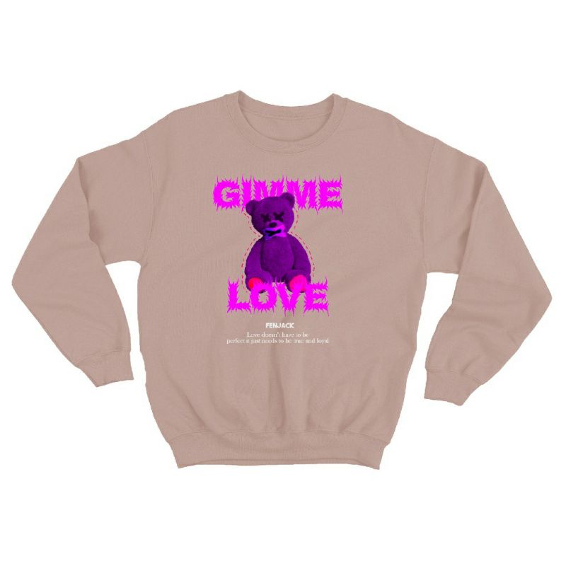 Sweater crewneck unisex (Gimme love)