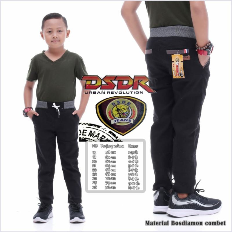 Celana Rib Chinos Premium Anak Tanggung //Celana Panjang Anak