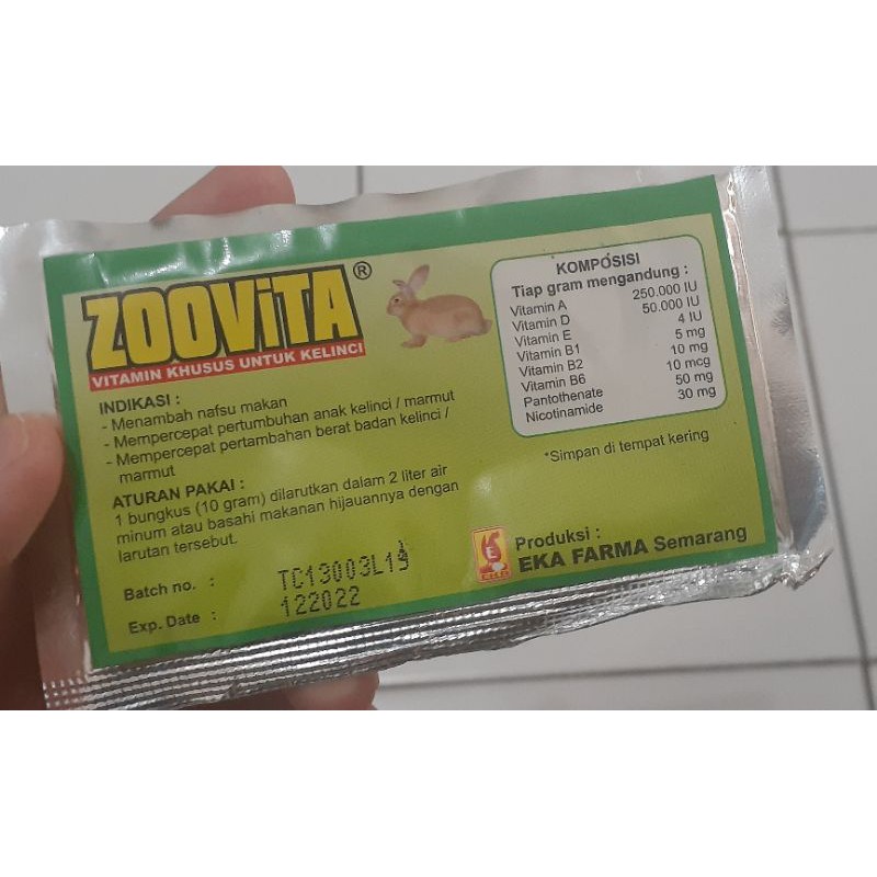 vitamin kelinci zoovita menambah nafsu makan