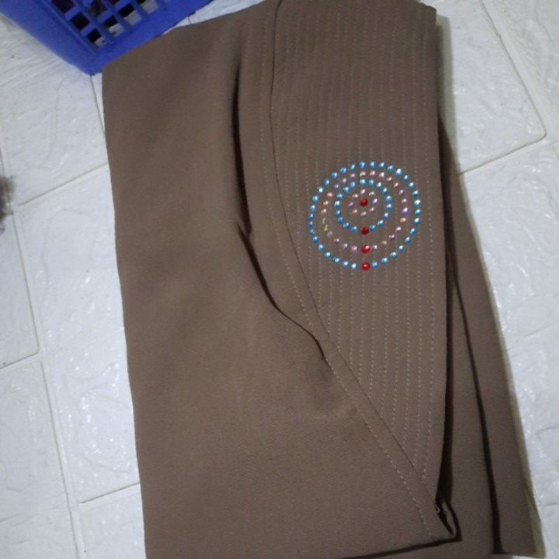 Thewa//Khimar Andara Standar Ori Thewa-Coklat tanah