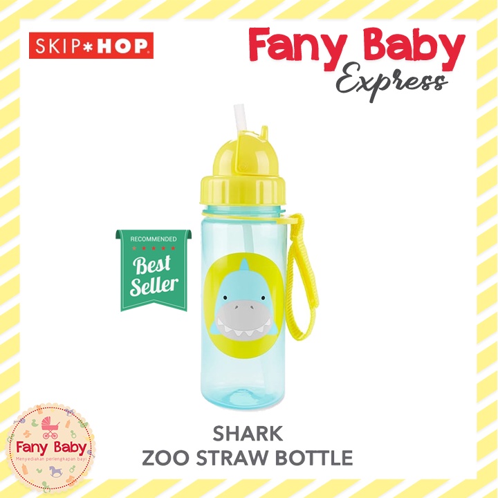 SKIP HOP ZOO STRAW BOTTLE PP 390ML