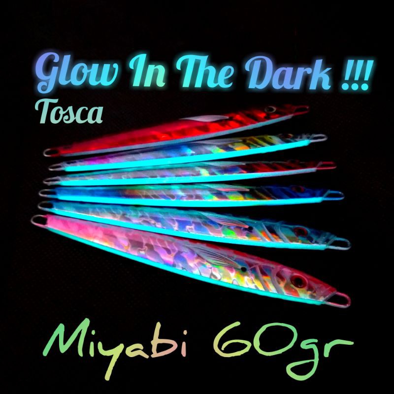 Metal Jig Miyabi CastJigging 60gr Glow In the dark