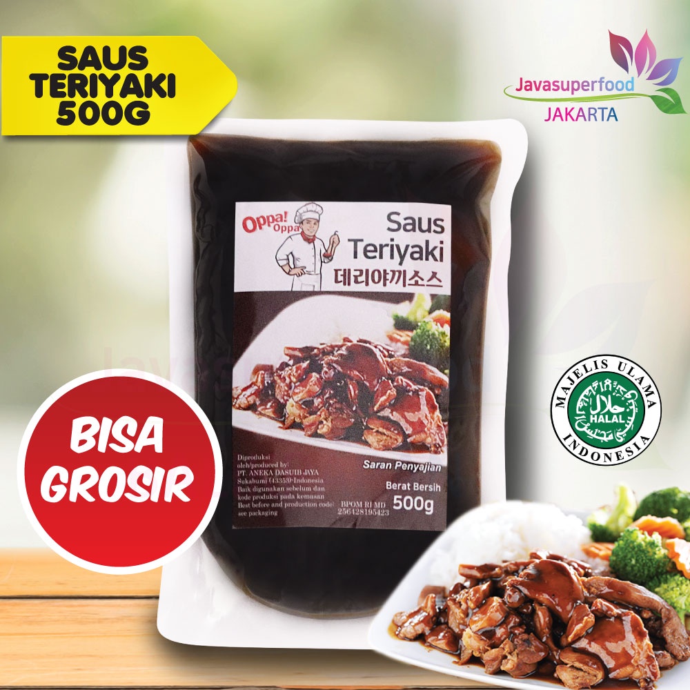 OppaOppa Saus Teriyaki/Teriyaki Sauce/Sauce Saus Steak Halal BBQ 500g