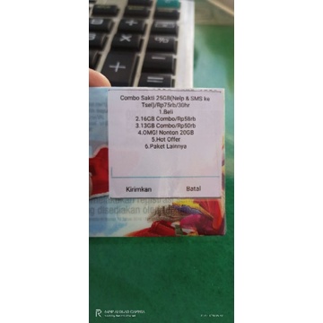 Kartu sakti 25Gb 75.000