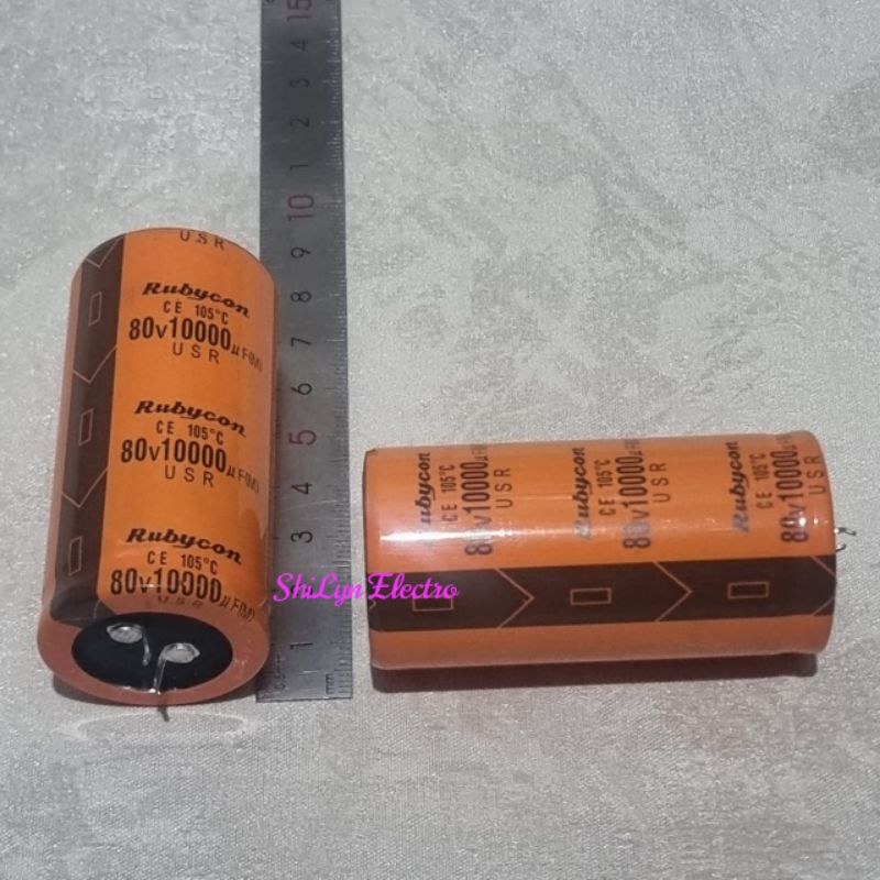 ELCO 10000UF 80V RUBYCON ORANGE