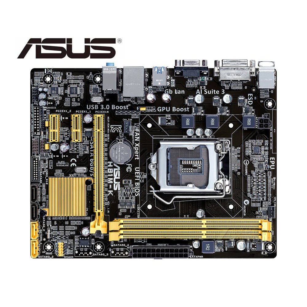 MAINBOARD ASUS H81M-K (L1150/DDR3/VGA/HDMI/SOUND/LAN) MOTHERBOARD