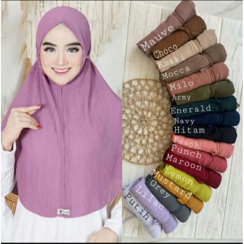 PROMO HIJAB BERGO MARYAM PLISKET / KRUDUNG INSTANT LASER CUT TERBARU /HIJAB INSTANT