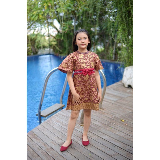 DRESS BATIK ANAK MODERN