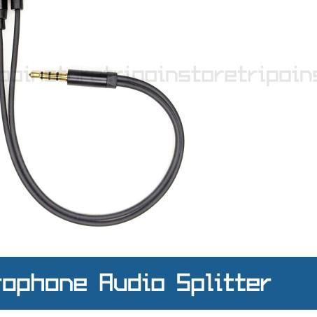 ✺ Dual Microphone Audio Splitter - (Mic & Mic) - 2 Mic Audio Splitter ☈