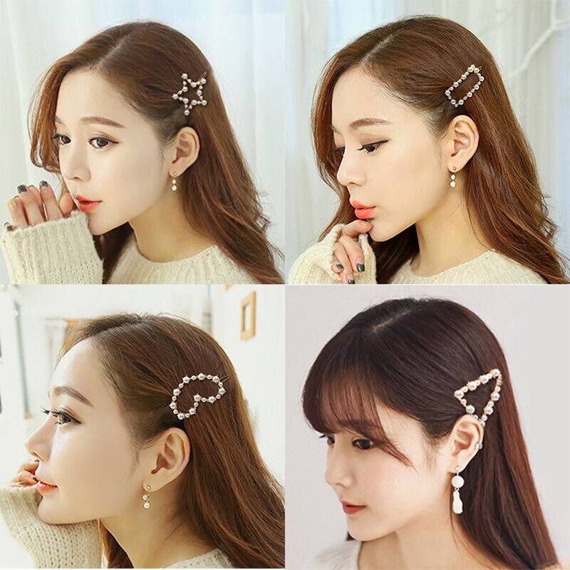 Jepit rambut korea jepit poni mutiara elegan original import