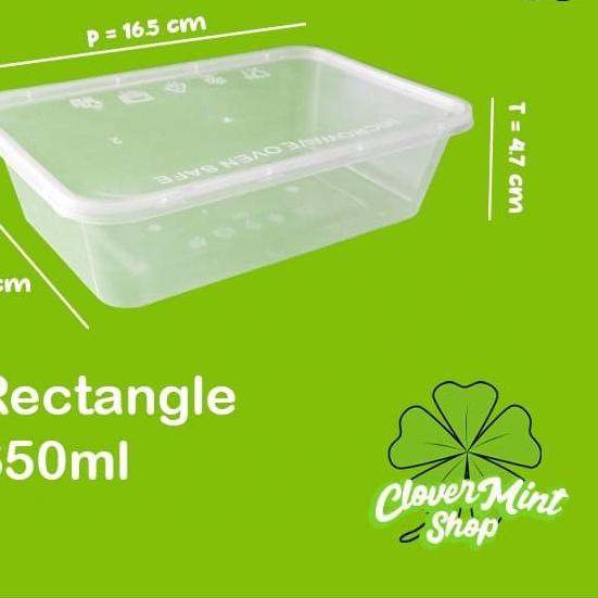 ✹ KOTAK MAKAN PLASTIK 650 ML (25PCS)/TEMPAT MAKANAN/THINWALL/BOX PLASTIK ✿