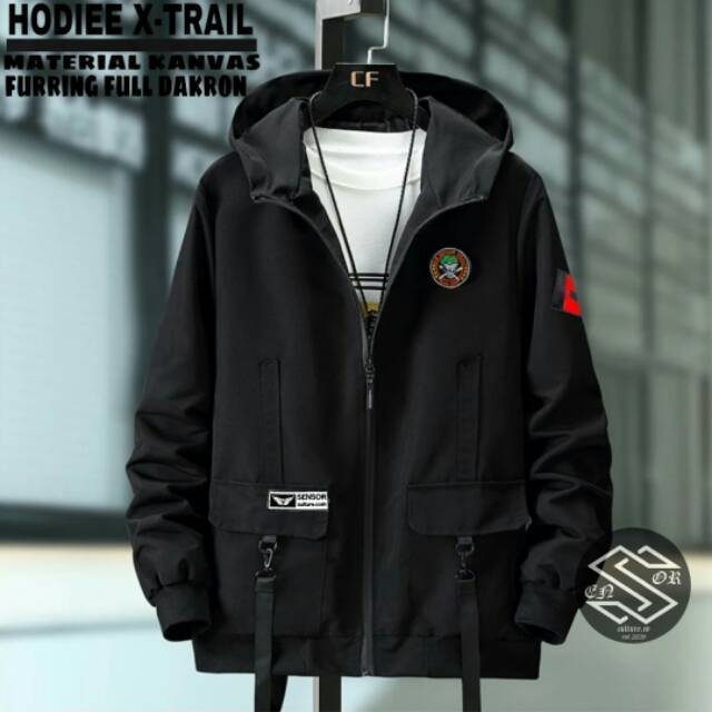 Jaket hoodie x-trail jaket motor pria jaket cowok jaket keren jaket simple jaket murah