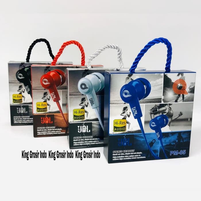 Headset JBL PM-05 Hi-Res Handsfree JBL PM05 Super Bass PM 05 -