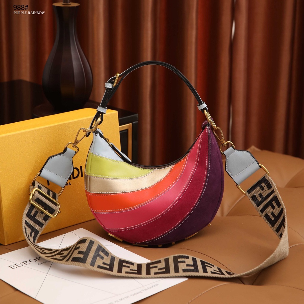 FD  Small Hobo Bag With Multicolor#988