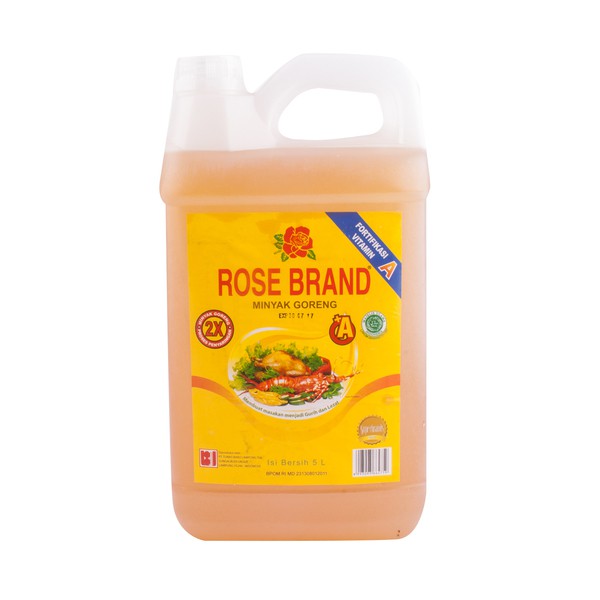 

Minyak Goreng Rose Brand 5 L ( 1 dos isi 4 pc x 5 L )