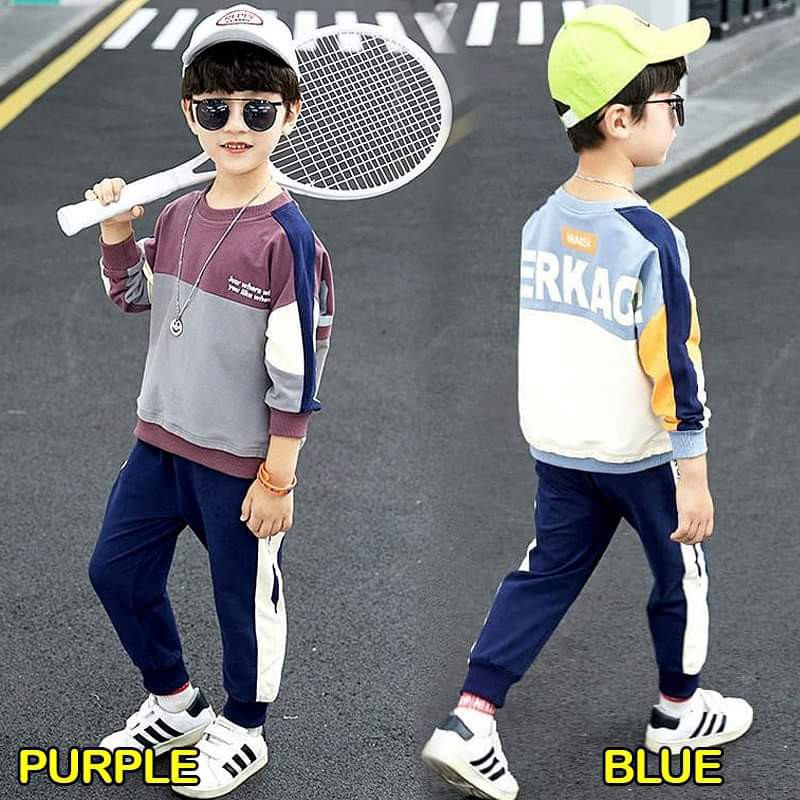 Setelan Anak Laki Laki Fashion Sporty Erkao