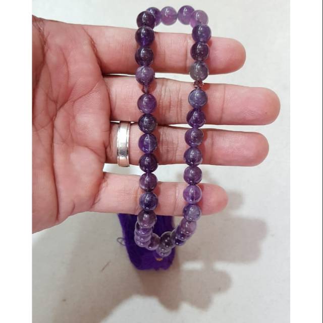 TASBIH DARI BATU KECUBUNG ALAMI NATURAL ISI 33