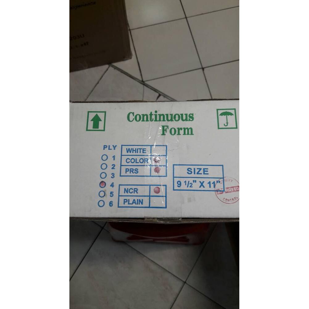 

Kertas Continuous Form Rangkap 4 bagi 2 KERTAS HVS