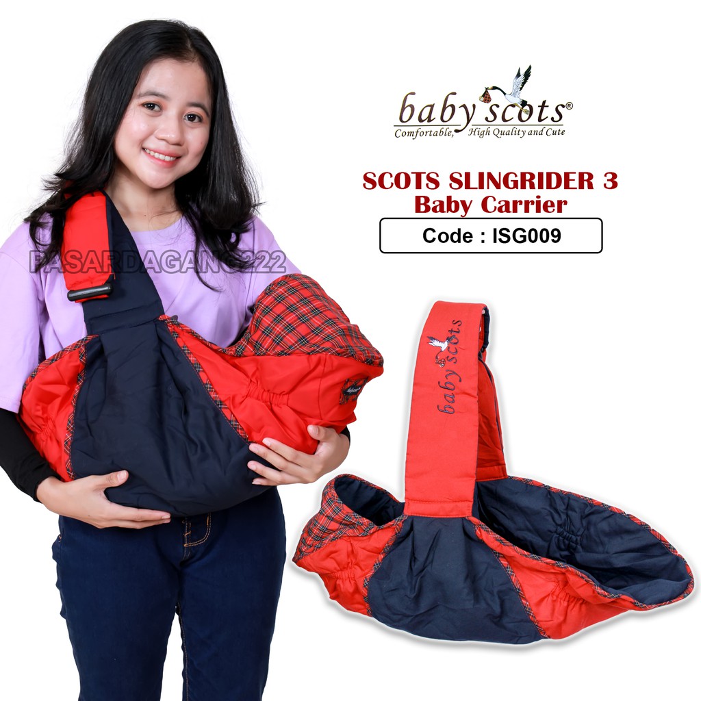 BABY SCOTS Gendongan Samping Baby Scots Reguler - Sling Rider ISG009