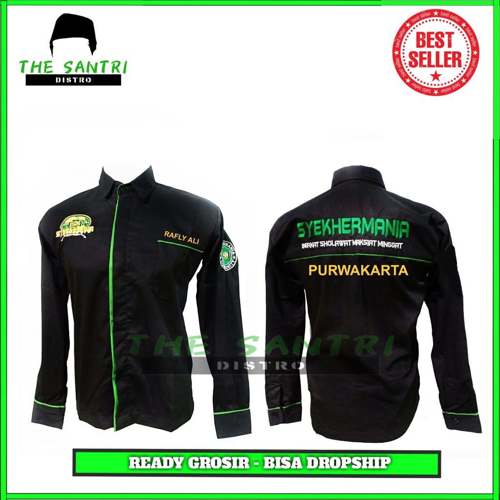 KEMEJA SYEKHERMANIA CUSTOM NAMA DAN KOTA KEREN