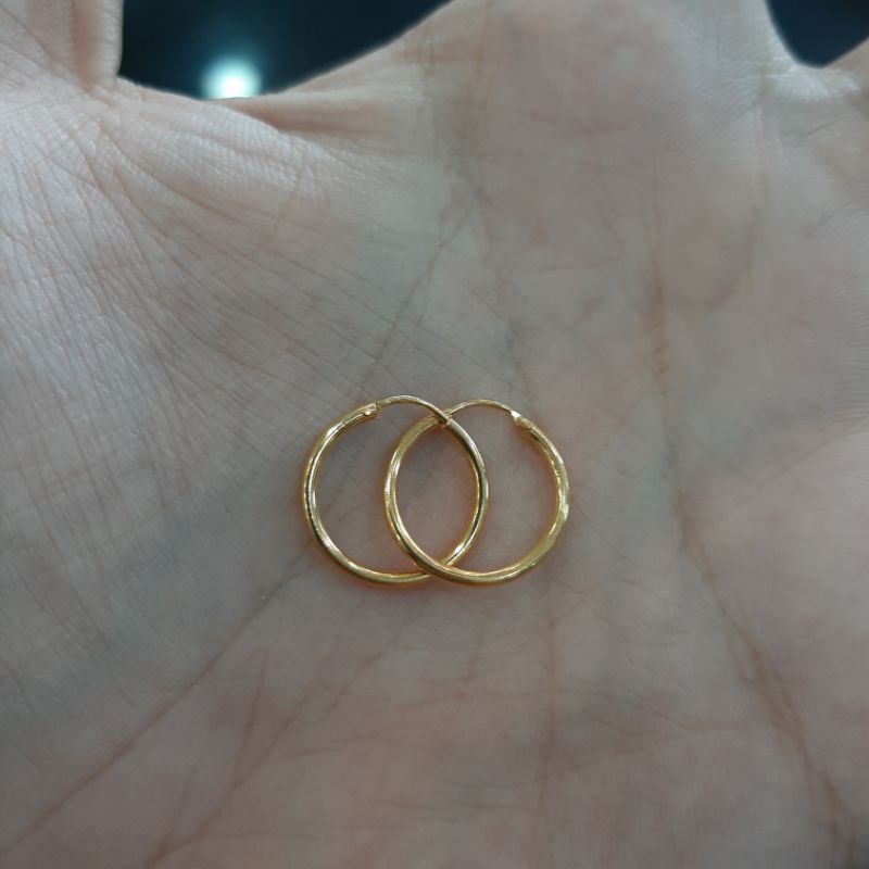 Anting gipsy polos ½ gram emas asli kadar 300