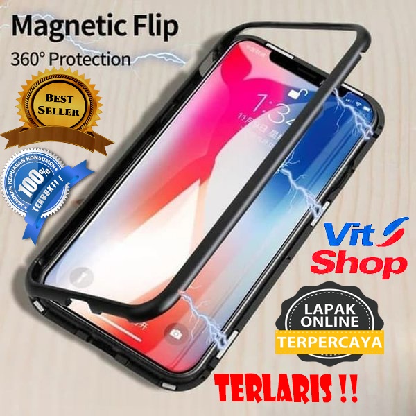 OPPO RENO 2/ 2F/ 3/ 3 4G/ 4F Casing Magnetic Premium Tempered Glass