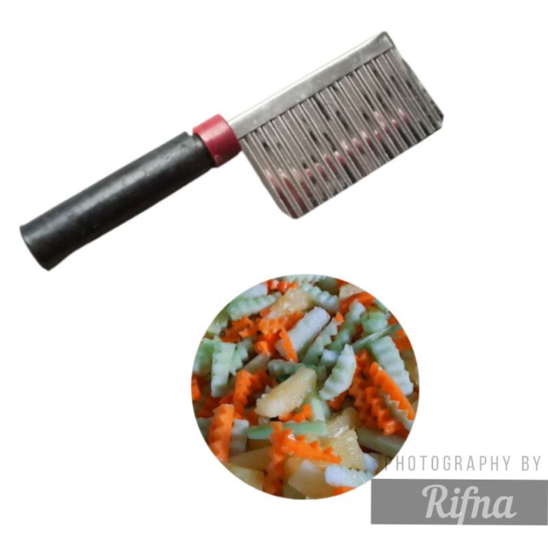 Pisau acar gelombang/pisau kentang/keripik/pisau puding gelombang