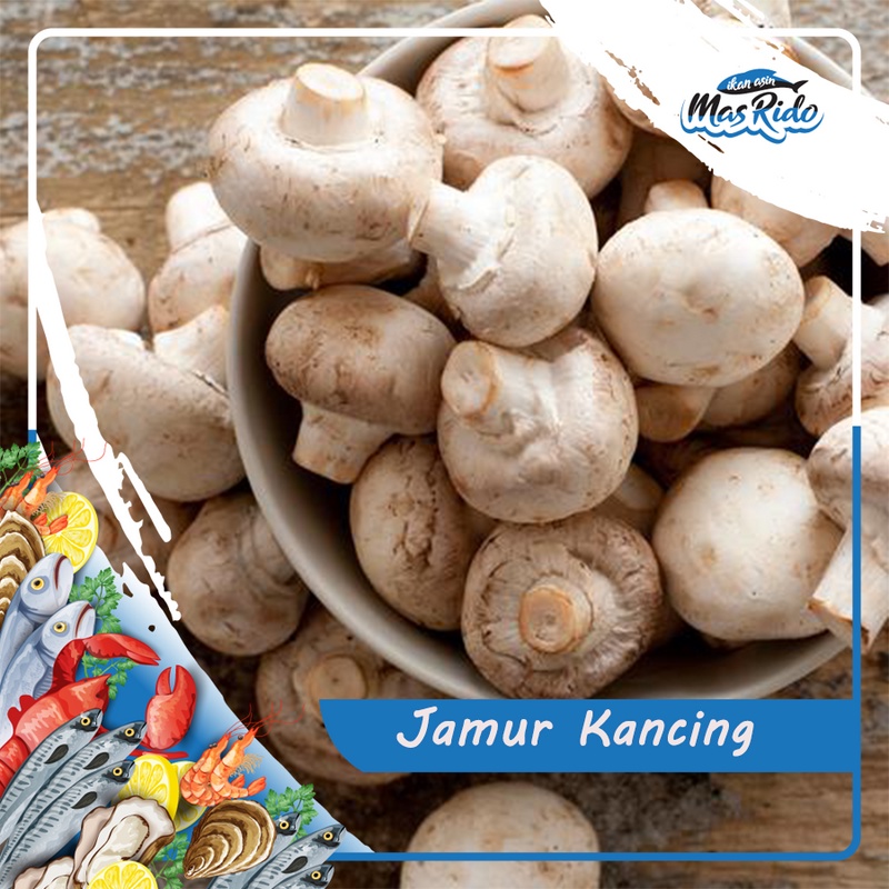 

Jamur Kancing Champignon Segar Fresh Kecil Kwalitas Super Harga Murah