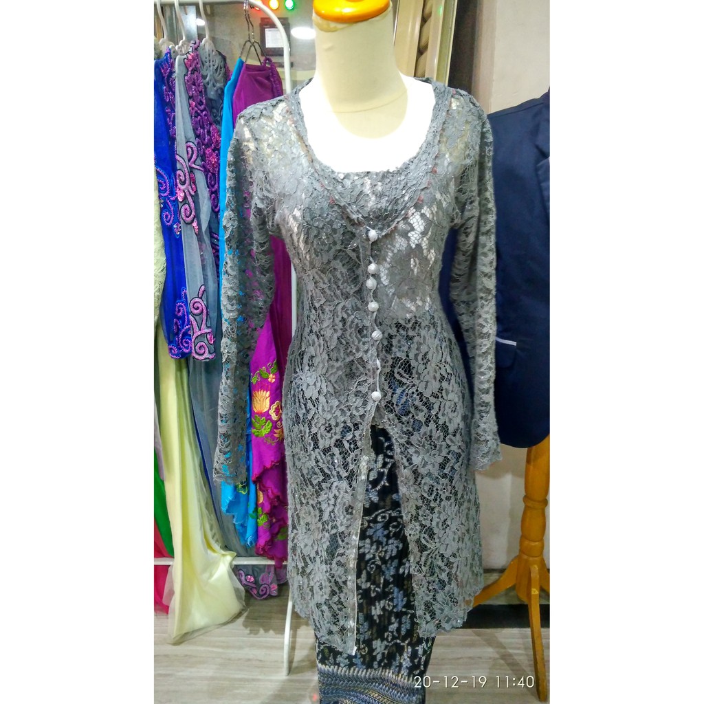 kebaya silver size XL