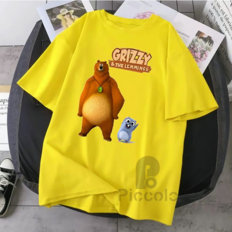 BAJU KAOS ANAK GRIZZY&amp;THE LEMMING TERBARU