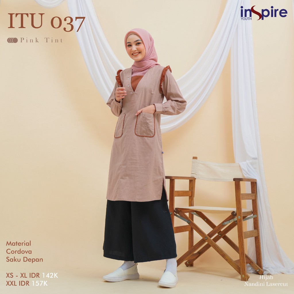 INSPIRE ITU 037 BAHAN CORDOVA TUNIK MUSLIMAH OOTD MODERN