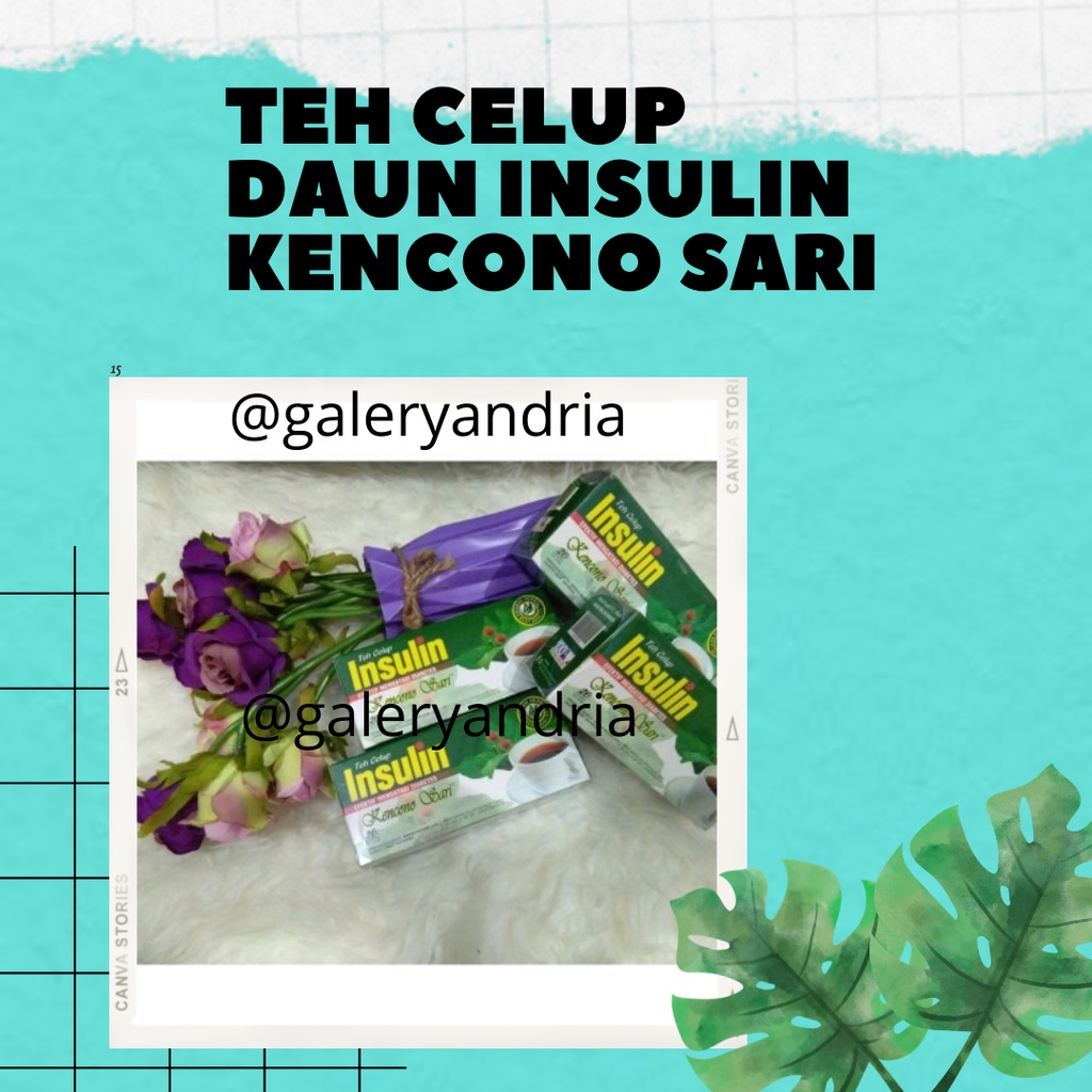 

Teh Celup Insulin obat herbal kencono Sari diabet diabetes original